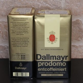 Молотый кофе Dallmayr Prodomo Entcoffeiniert 500г (БЕЗ КОФЕИНА)